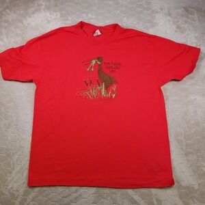 VTG Don't Give Up Shirt Funny Humor Animal Nature Frog Comedy Parody USA 90s XL